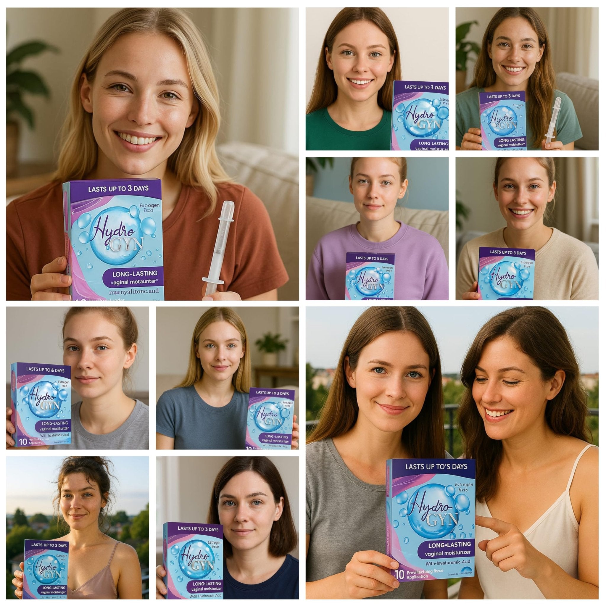 Hydro GYN Vaginal Moisturizer | Long Lasting for Vaginal Dryness & Irritation | Hyaluronic Acid & Vitamin E | Feminine Care Hormone Free | Pre and Post Menopausal I 10 Pre Filled Applicators - Maple Wellness Supplements