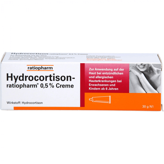 Hydrocortisone ratiopharm 0.5% cream, 30 g - TrustMedUSA