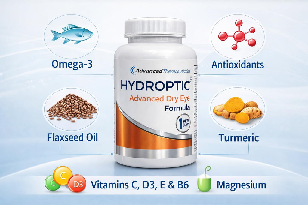 Hydroptic Advanced Dry Eye Formula (One-Per-Day) 180 Day Supply - TrustMedUSA