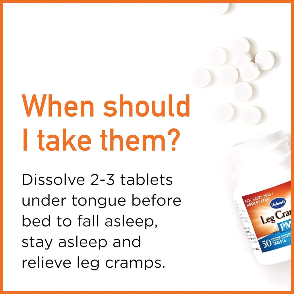 Hyland's Leg Cramps PM With Quinine Tablets 50 ea ( Pack of 6) - TrustMedUSA