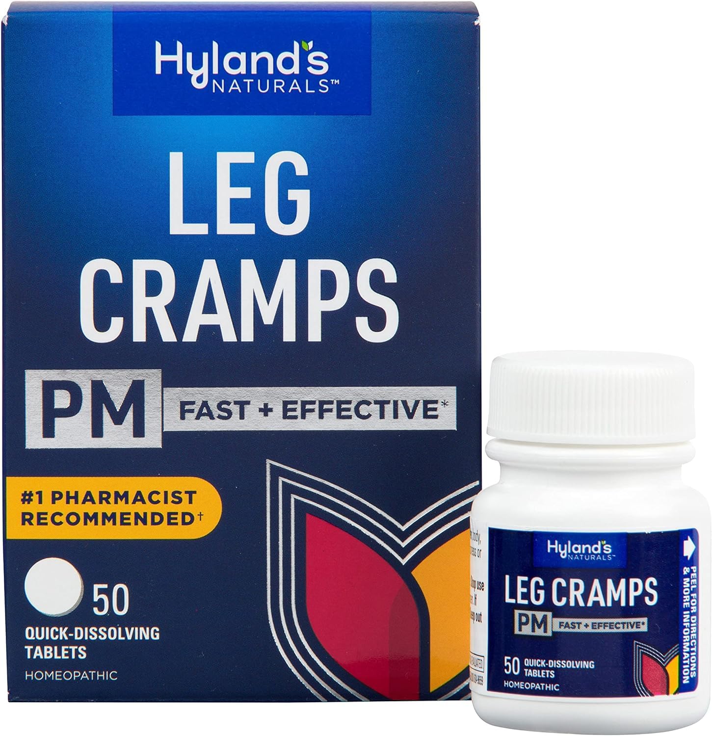 Hyland's Leg Cramps PM With Quinine Tablets 50 ea ( Pack of 6) - TrustMedUSA