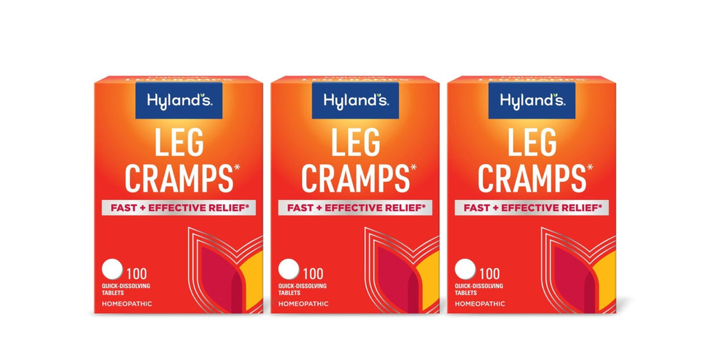 Hyland's Leg Cramps, Relief of Leg, Calf, Charley Horses, and Foot Cramps, 100 Quick-Dissolving Tablets 3-Pack (300 Total) - TrustMedUSA