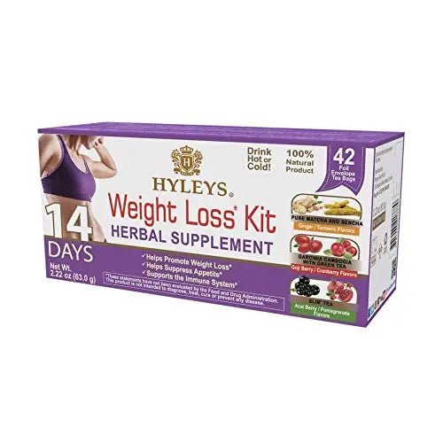 Hyleys 14 Day Weight Loss Tea - 42 Tea Bags (1 Pack), Detox Tea for Cleanse - TrustMedUSA