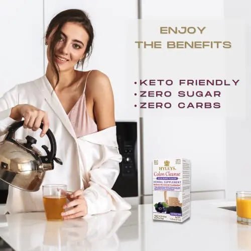 Hyleys Colon Cleanse Tea Acai Berry Flavor - 25 Tea Bags (12 Pack - 300 Tea Bags Total) - TrustMedUSA