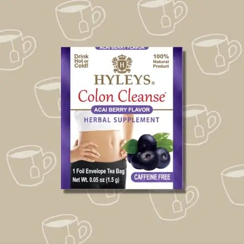Hyleys Colon Cleanse Tea Acai Berry Flavor - 25 Tea Bags (12 Pack - 300 Tea Bags Total) - TrustMedUSA