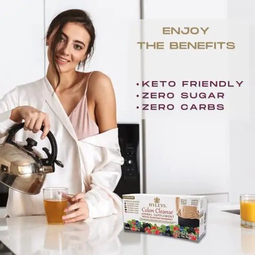 Hyleys Colon Cleanse Tea Assorted Flavors - 42 Tea Bags (1 Pack) - TrustMedUSA