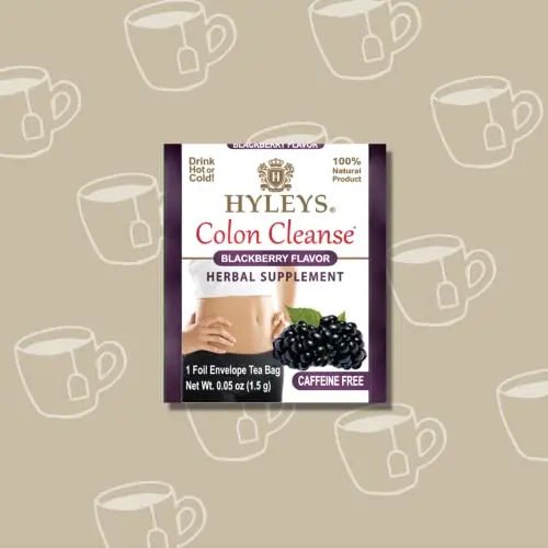 Hyleys Colon Cleanse Tea Blackberry Flavor - 50 Tea Bags (6 Pack - 300 Tea Bags Total) - TrustMedUSA