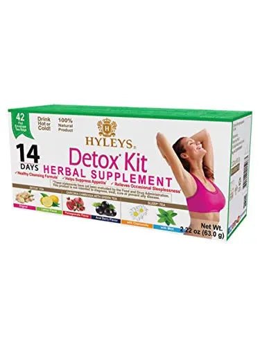 Hyleys Detox Tea 14 Days Kit - 42 Tea Bags - Herbal Supplement - Mother's Mother's Day - TrustMedUSA