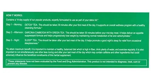 Hyleys Detox Tea 14 Days Kit - 42 Tea Bags - Herbal Supplement - Mother's Mother's Day - TrustMedUSA