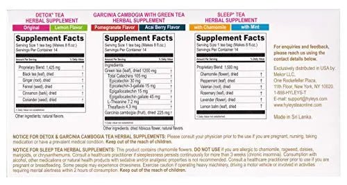 Hyleys Detox Tea 14 Days Kit - 42 Tea Bags - Herbal Supplement - Mother's Mother's Day - TrustMedUSA
