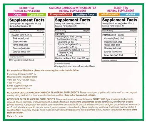 Hyleys Detox Tea for Cleanse - 28 Day Kit - 84 Tea Bags - Gift Gift For Mom For Mom - TrustMedUSA