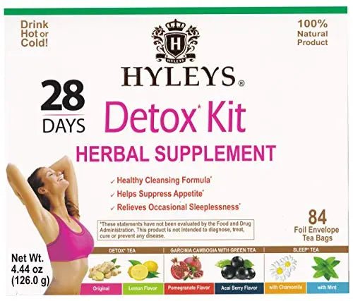 Hyleys Detox Tea for Cleanse - 28 Day Kit - 84 Tea Bags - Gift Gift For Mom For Mom - TrustMedUSA