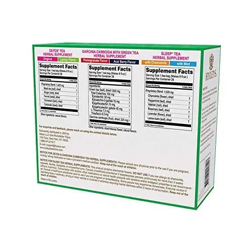 Hyleys Detox Tea for Cleanse and Weight Loss - 28 Day Kit - 84 Tea Bags (9 Pack) - TrustMedUSA