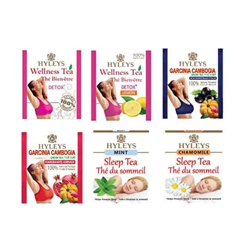 Hyleys Detox Tea for Cleanse and Weight Loss - 28 Day Kit - 84 Tea Bags (9 Pack) - TrustMedUSA