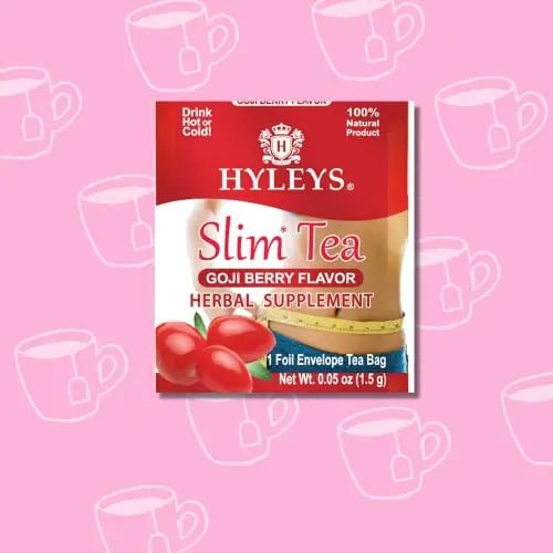 Hyleys Slim Tea Goji Berry Flavor - Weight Loss Herbal Supplement Cleanse and Detox - TrustMedUSA