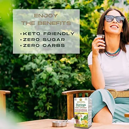 Hyleys Tea Moringa Oleifera with Lemon Flavor - 25 Tea Bags (Miracle Tree Tea) - TrustMedUSA