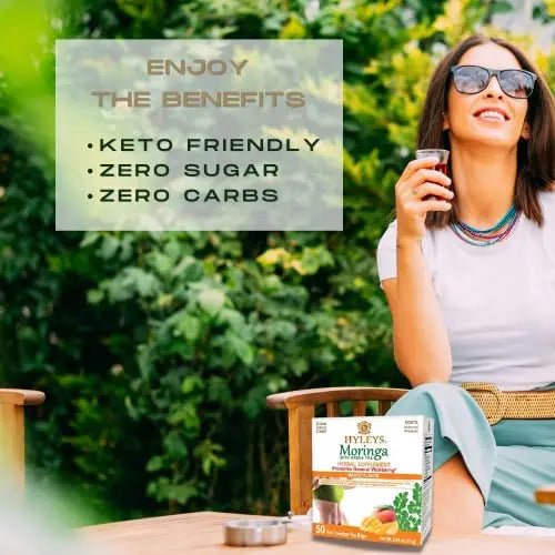 Hyleys Tea Moringa Oleifera with Mango Flavor - 50 Tea Bags (6 Pack - 300 Tea Bags total) (Miracle Tree Tea) - TrustMedUSA