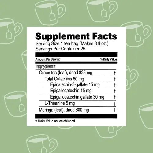 Hyleys Tea Moringa Oleifera with Mango Flavor - 50 Tea Bags (6 Pack - 300 Tea Bags total) (Miracle Tree Tea) - TrustMedUSA