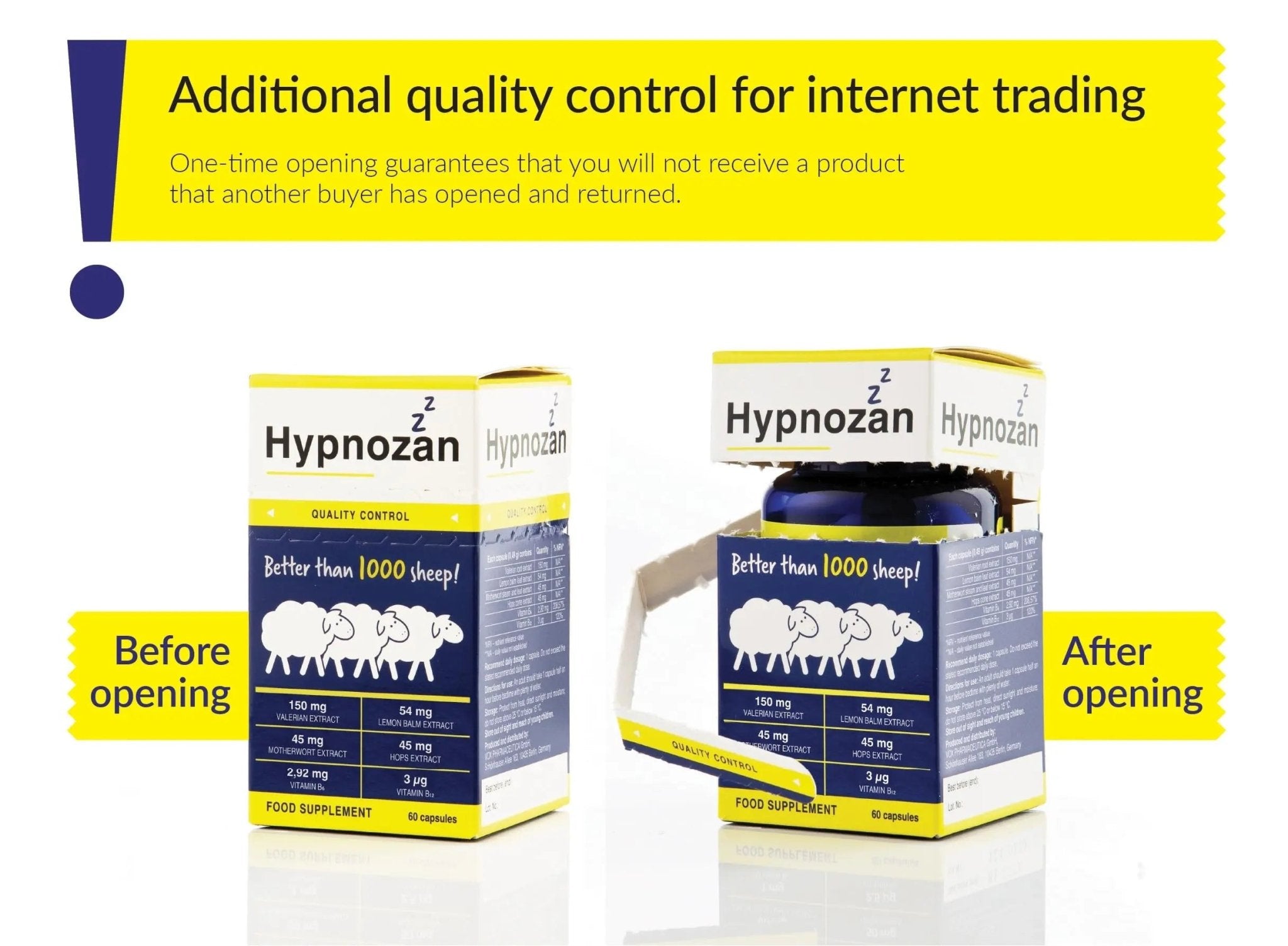 Hypnozan. 60 Easy Nights in Every Pack - 60 Capsules, Just One Before Bed. Natural - TrustMedUSA
