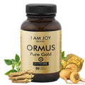 I Am Joy co. Ormus Gold Capsules Monoatomic Elements with Adaptogens Maca and Ashwaganda | May Help Balance Mood, Decalcify Pineal Gland, Repair DNA, Enhance Relaxation - 60 Vegan Capsules - TrustMedUSA
