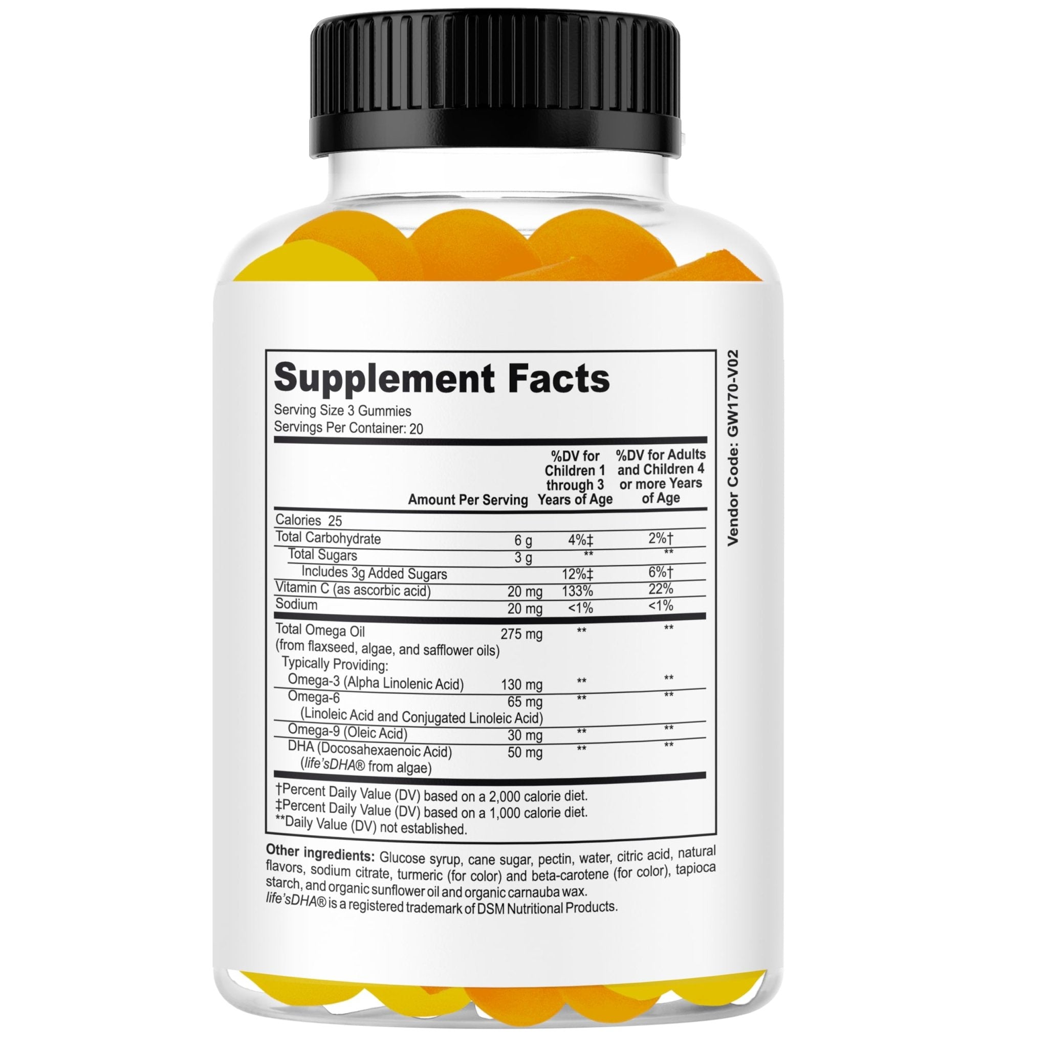 I-Can Focus Gummies for Kids & Teens, Omega 3 Gummies with DHA & EPA, Brain Health, Memory, Attention Support, Teen Brain Focus Vitamins, Non-Fishy Taste, Low Sugar, 60 Count - TrustMedUSA