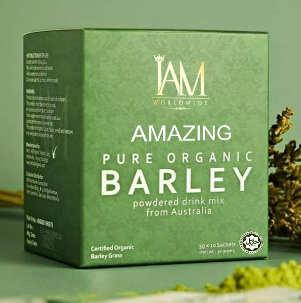 IAM Amazing Pure Organic Barley Powder Drink Barley Green Natural Blend - TrustMedUSA