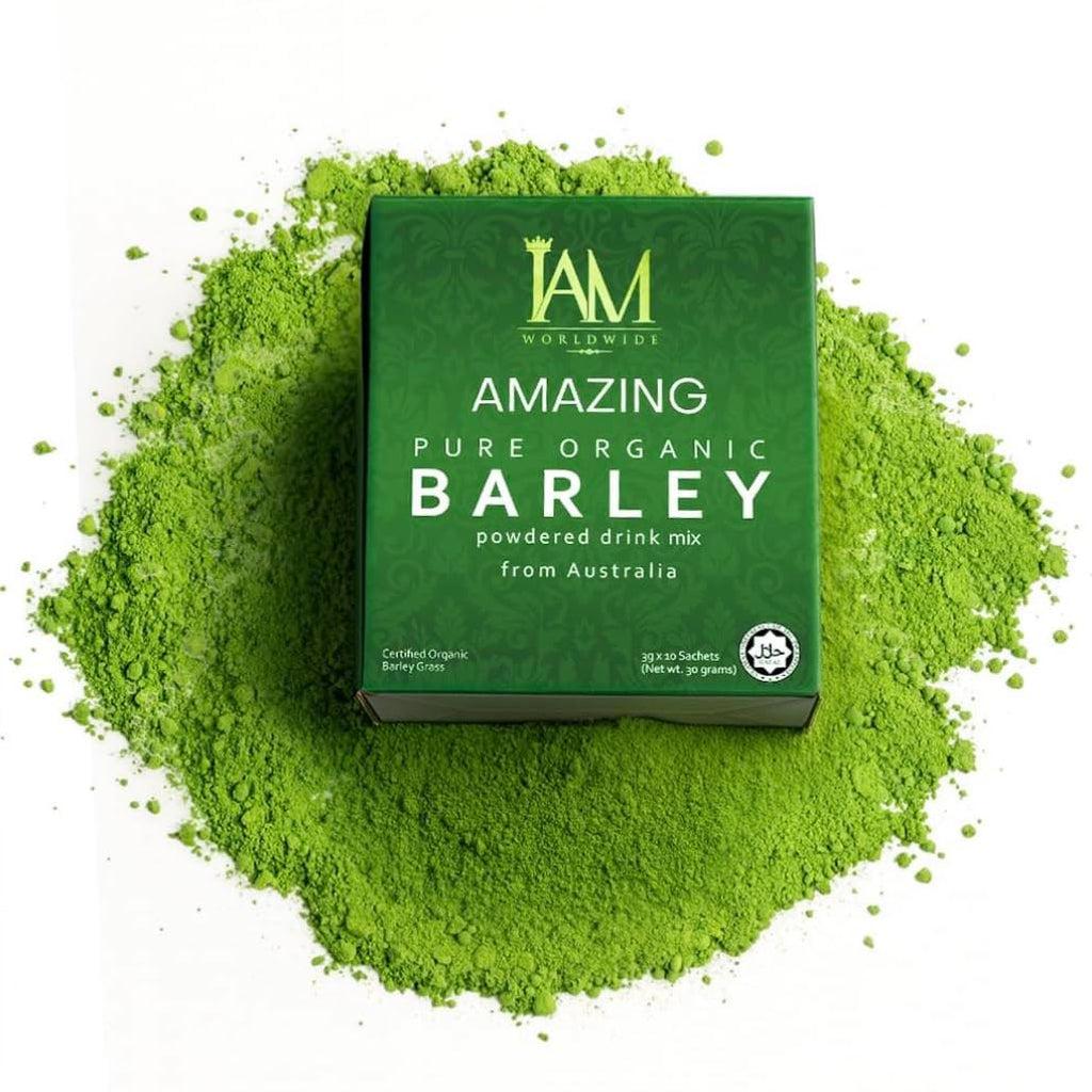 IAM Amazing Pure Organic Barley Powder Drink Barley Green Natural Blend - TrustMedUSA