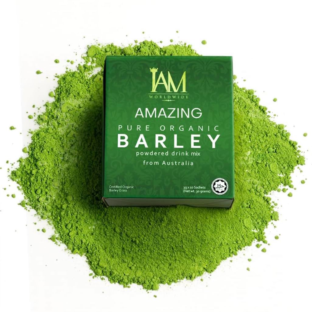 IAM Amazing Pure Organic Barley Powder Drink Barley Green Natural Blend - TrustMedUSA