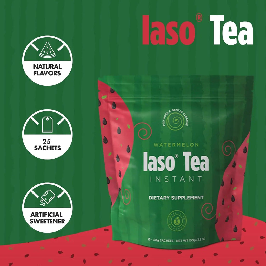 Iaso Instant Tea Watermelon Flavor - 4 grams (25 Sachets) - TrustMedUSA