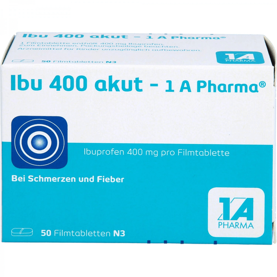 Ibu 400 akut - 1 A Pharma, 50 pcs - TrustMedUSA