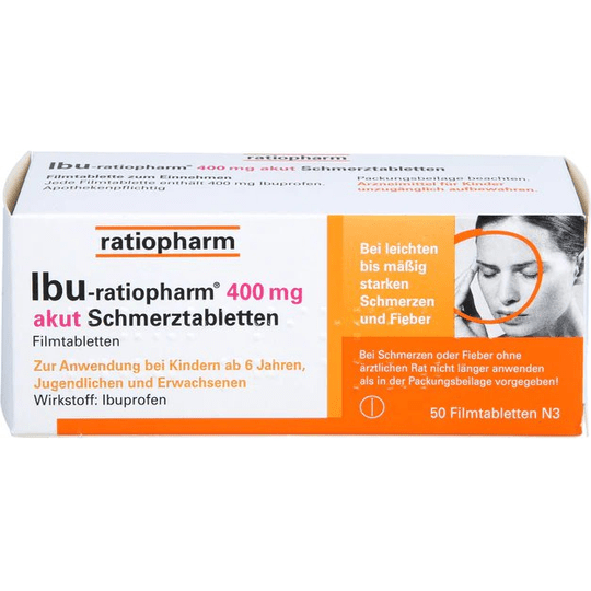 IBU-RATIOPHARM 400 mg 50 tabs - TrustMedUSA