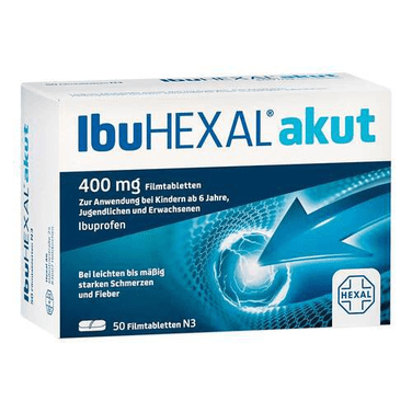 IbuHexal akut 400 mg film-coated tablets, 50 pcs - TrustMedUSA