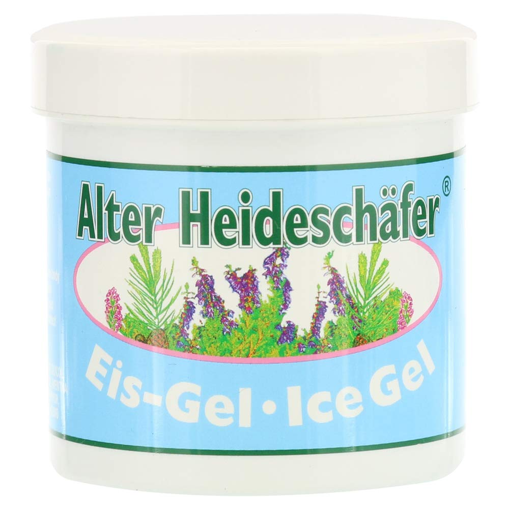 Ice-Gel with Peppermint, Campher & Menthol for Headaches, Stiff Neck, Joints, Muscles - Cooling & Soothing- Large 250ml Tub by Krauterhof - TrustMedUSA