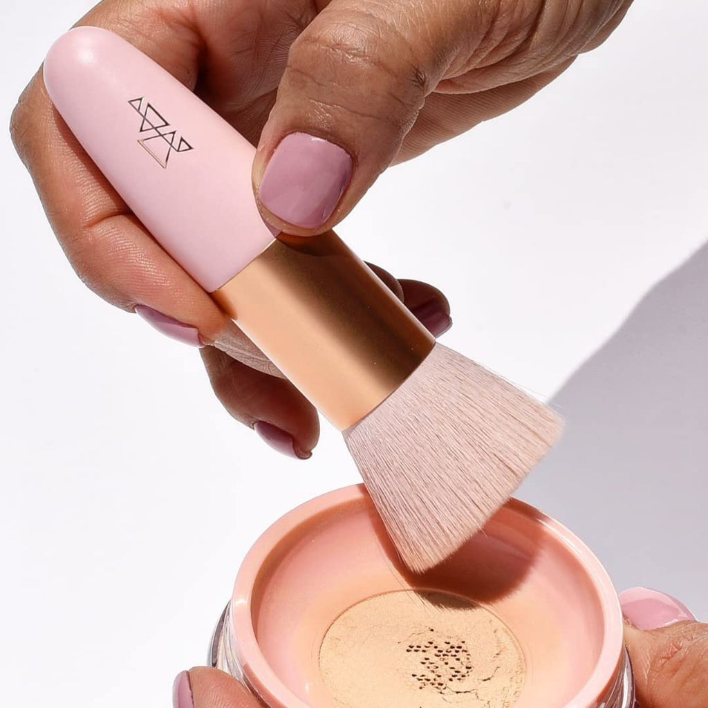 Iconic Flat Blending Brush - The Good Mineral | Best Brush for Loose Powder | Vegan - Maple Wellness Supplements