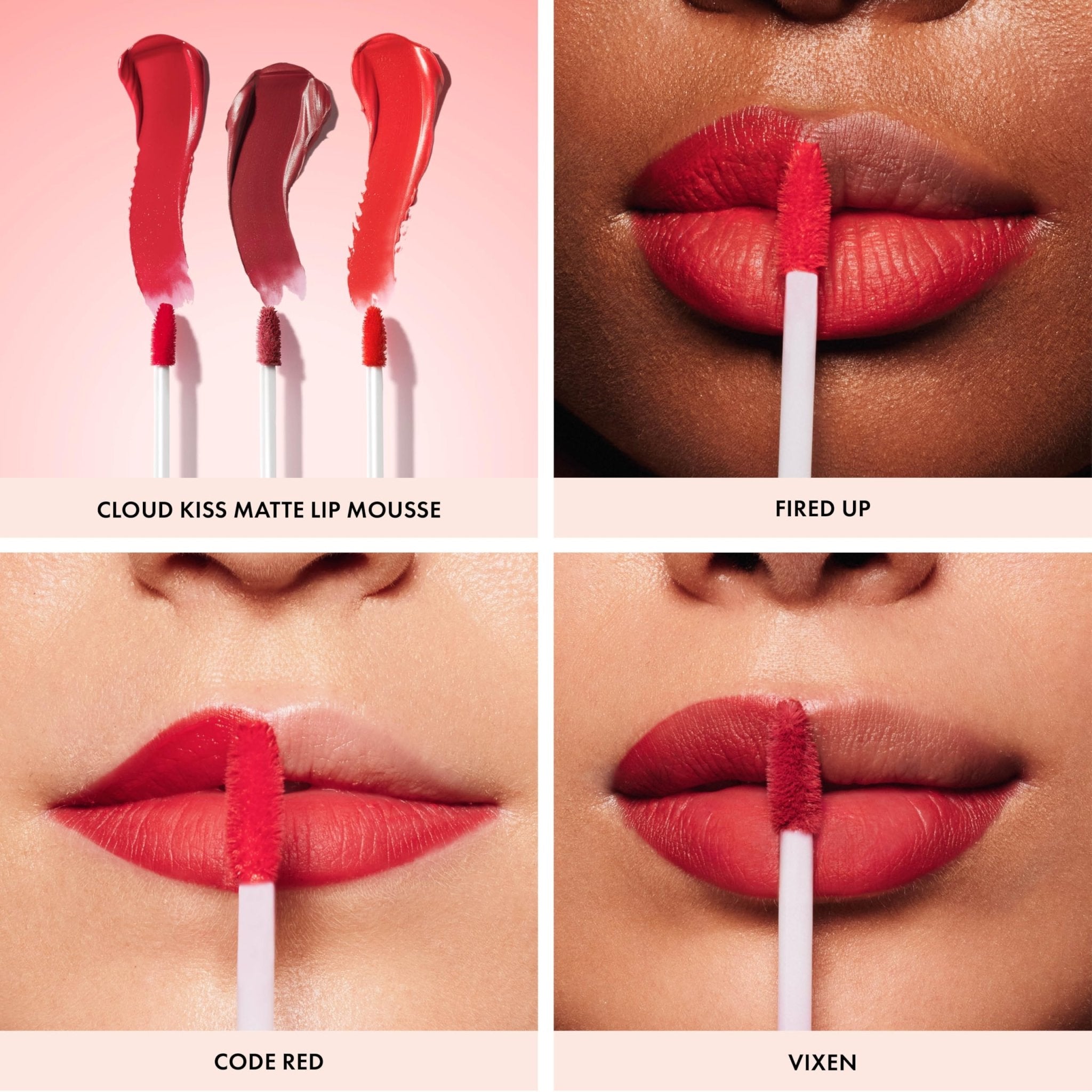 ICONIC LONDON Cloud Kiss Matte Lip Mousse | Matte Liquid Lip Colour, Cruelty-Free, Vegan Makeup, Code Red - Maple Wellness Supplements