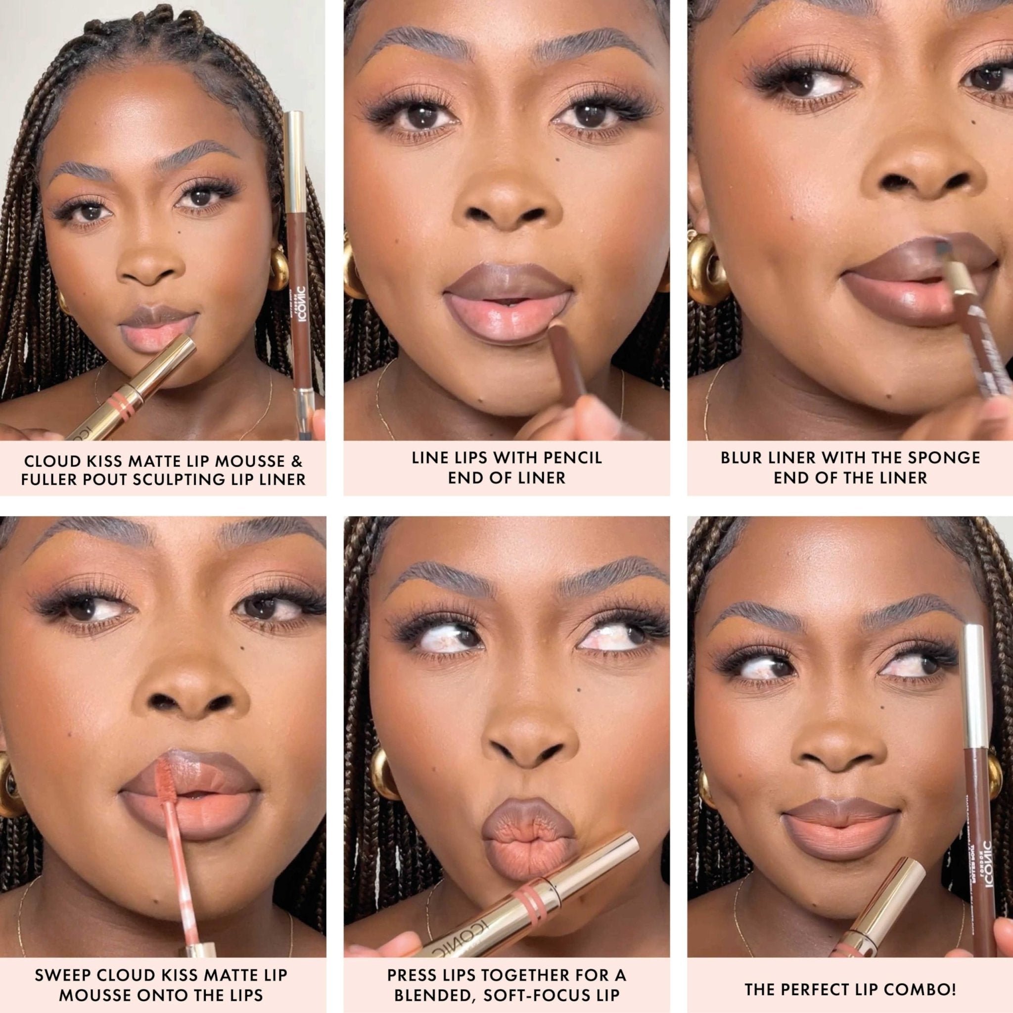 ICONIC LONDON Cloud Kiss Matte Lip Mousse | Matte Liquid Lip Colour, Cruelty-Free, Vegan Makeup, Show Off - Maple Wellness Supplements