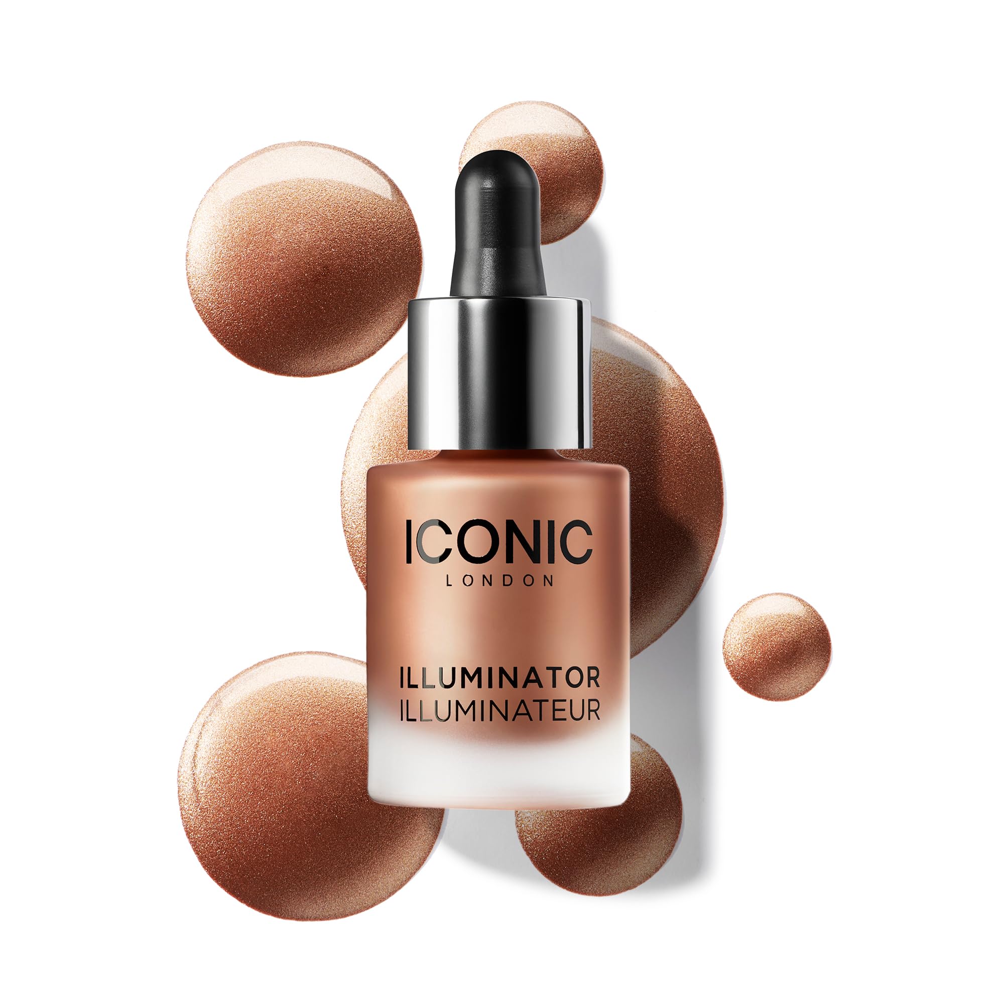 ICONIC LONDON Illuminator | Liquid Highlighting Drops for a Radiant Glow, Cruelty-Free, Vegan Makeup, Glow (Terracotta Bronze) 0.45 Fl oz - Maple Wellness Supplements