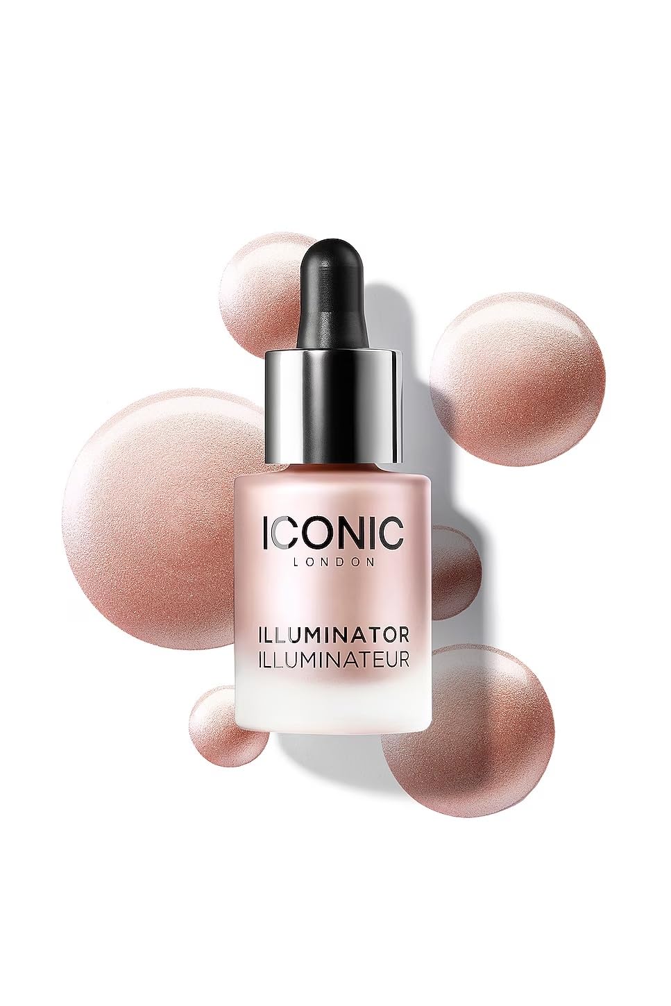 ICONIC LONDON Illuminator - Liquid Highlighting Drops for a Radiant Glow, Cruelty-Free, Vegan Makeup, Shine (Pink Pearl) 0.45 Fl oz - TrustMedUSA