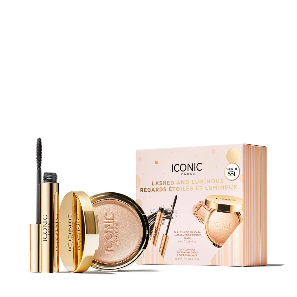 ICONIC LONDON Lashed and Luminous Makeup Gift Set - Maple Wellness Supplements