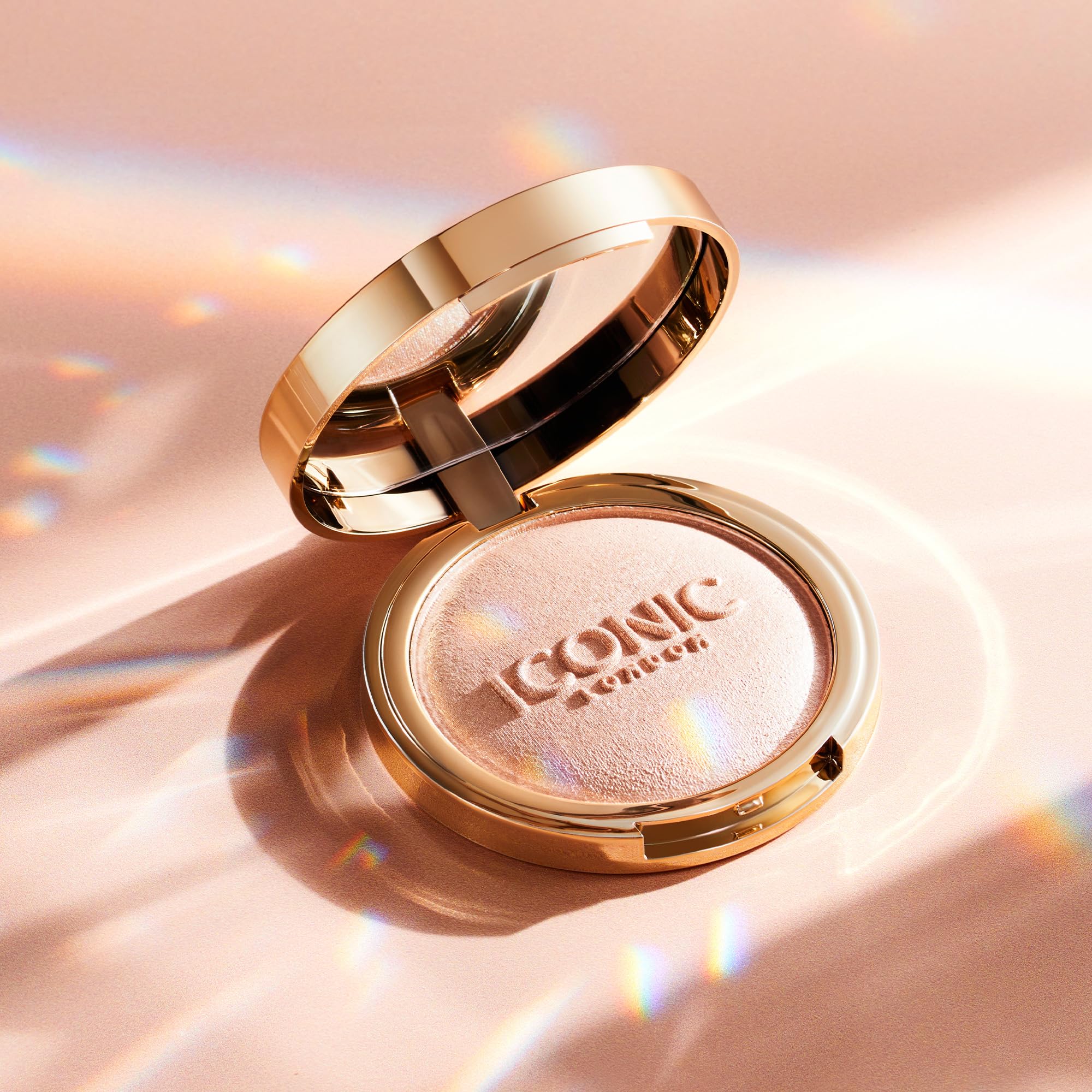 ICONIC LONDON Lit and Luminous Baked Highlighter | Pressed Powder Highlighter for a Radiant Glow, Cruelty-Free, Vegan Makeup, 0.56 oz - Maple Wellness Supplements