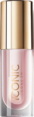 ICONIC LONDON Lustre Lip Oil | Non Sticky, Moisturizing and High Shine Lip Oil, Containing Vitamin C and Hyaluronic Acid, Cruelty Free, Vegan Makeup, Sugar Mama (Pink), 6 mL/ 0.2 Fl Oz - Maple Wellness Supplements
