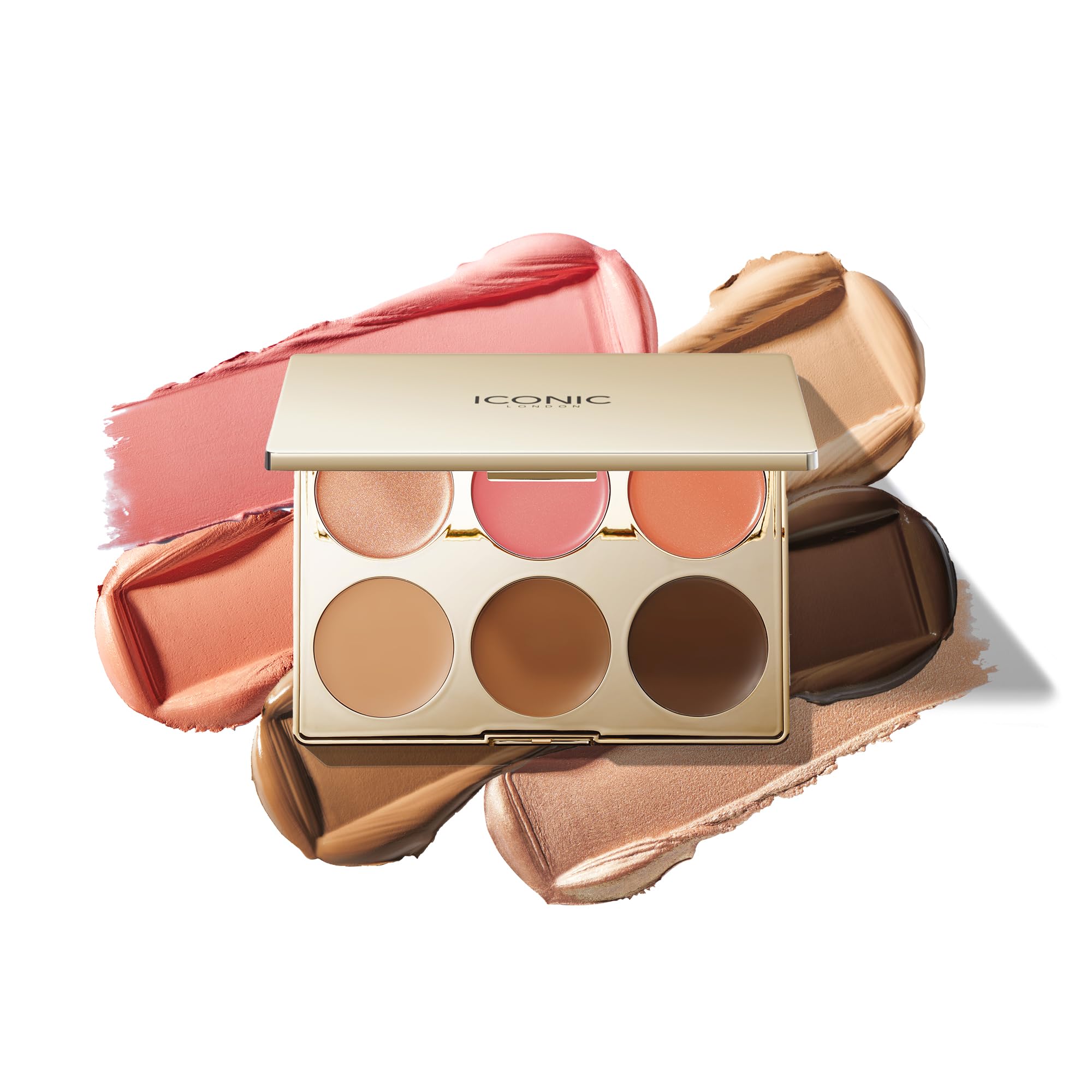 ICONIC LONDON Multi-Use Cream Blush, Bronze and Highlight Palette | Cruelty-Free, Vegan Makeup - Maple Wellness Supplements