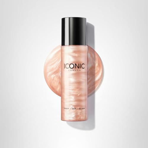 ICONIC LONDON Prep-Set-Glow | Hydrating + Setting + Glowing Spray, 3-in-1 Formula for a Dewy, Radiant Finish, Cruelty-Free, Vegan Makeup, 4.22 Fl oz - TrustMedUSA