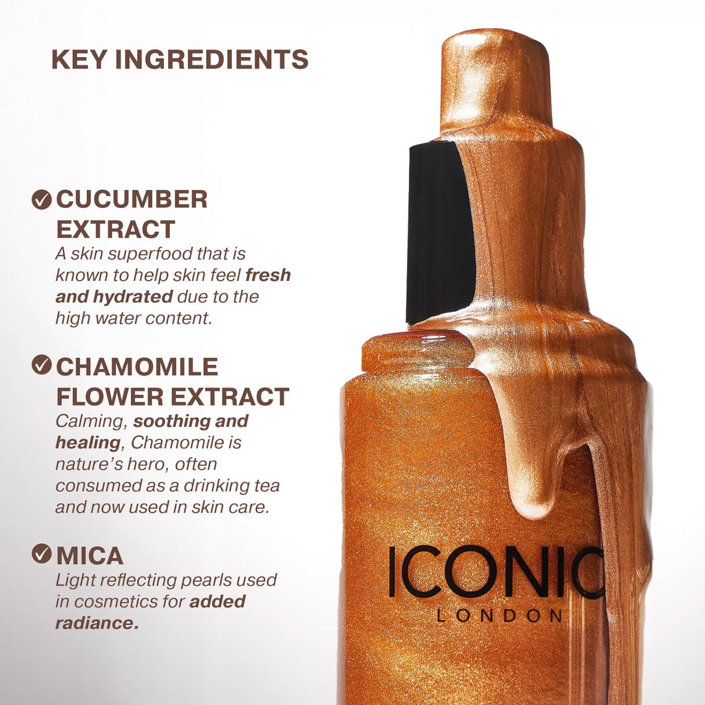 ICONIC LONDON Prep-Set-Glow | Hydrating + Setting + Glowing Spray, 3-in-1 Formula for a Dewy, Radiant Finish, Cruelty-Free, Vegan Makeup, 4.22 Fl oz - Maple Wellness Supplements