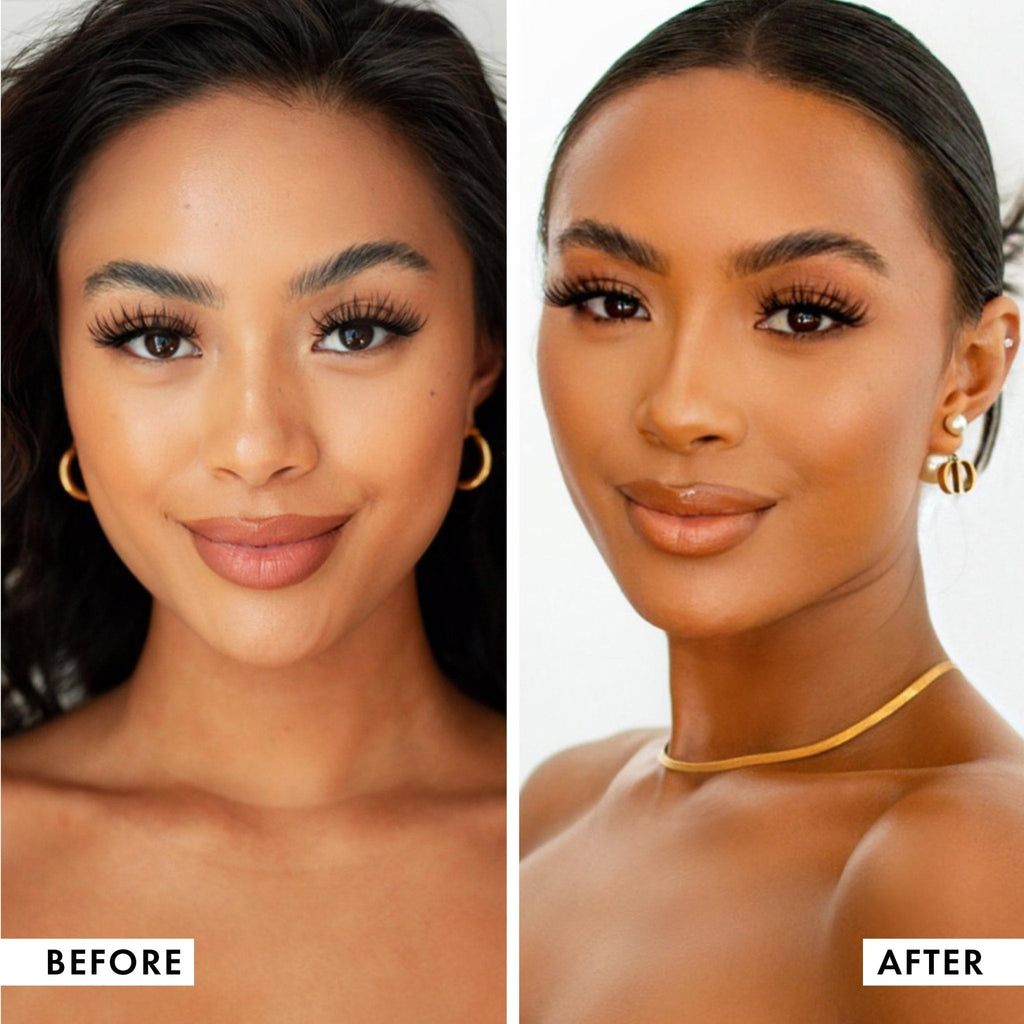 ICONIC LONDON Prep-Set-Tan Glow | Shimmering Self Tanning Facial Mist with Hyaluronic Acid, Cruelty-Free, Vegan Makeup, 2.53 Fl oz - Maple Wellness Supplements
