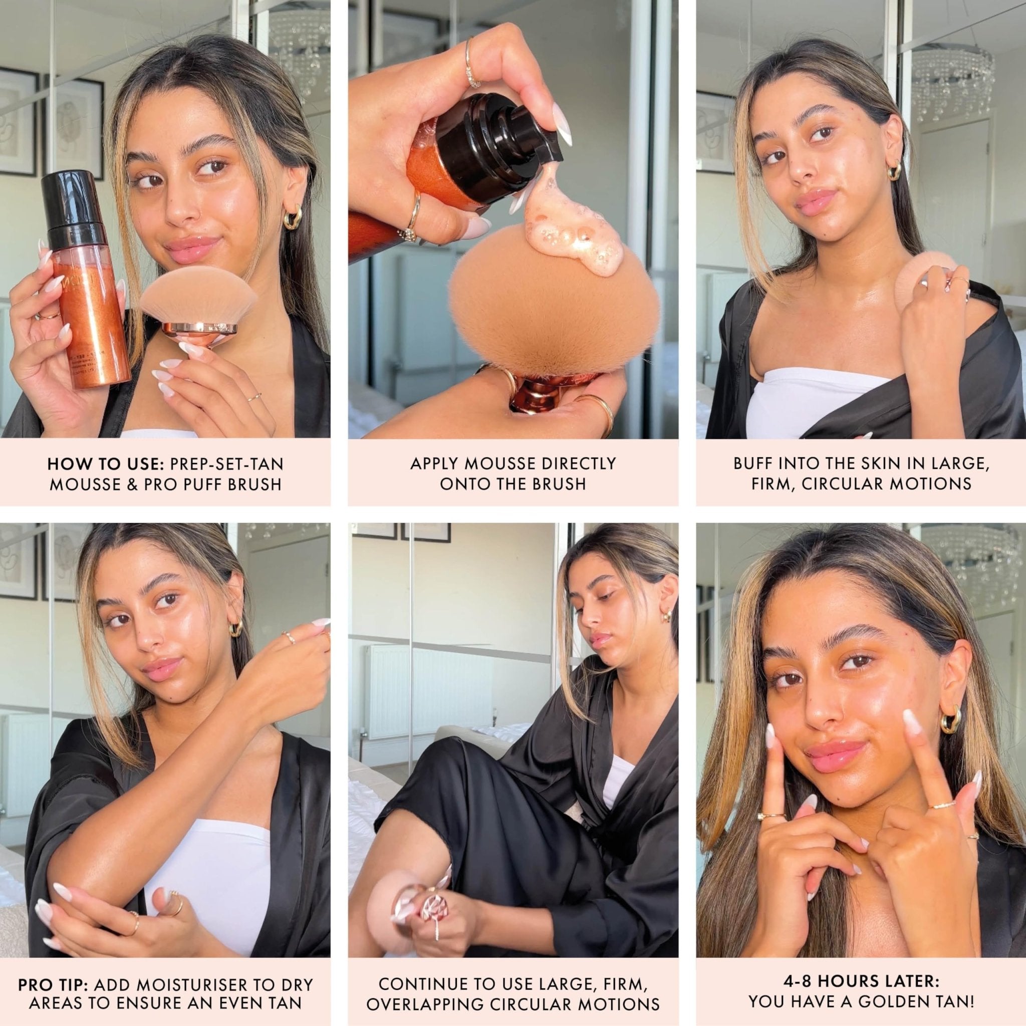 ICONIC LONDON Prep Set Tan Mousse | Long Lasting, Sun Kissed Skin, Bronze Glow, Cruelty-Free, Vegan Makeup, Original - Maple Wellness Supplements