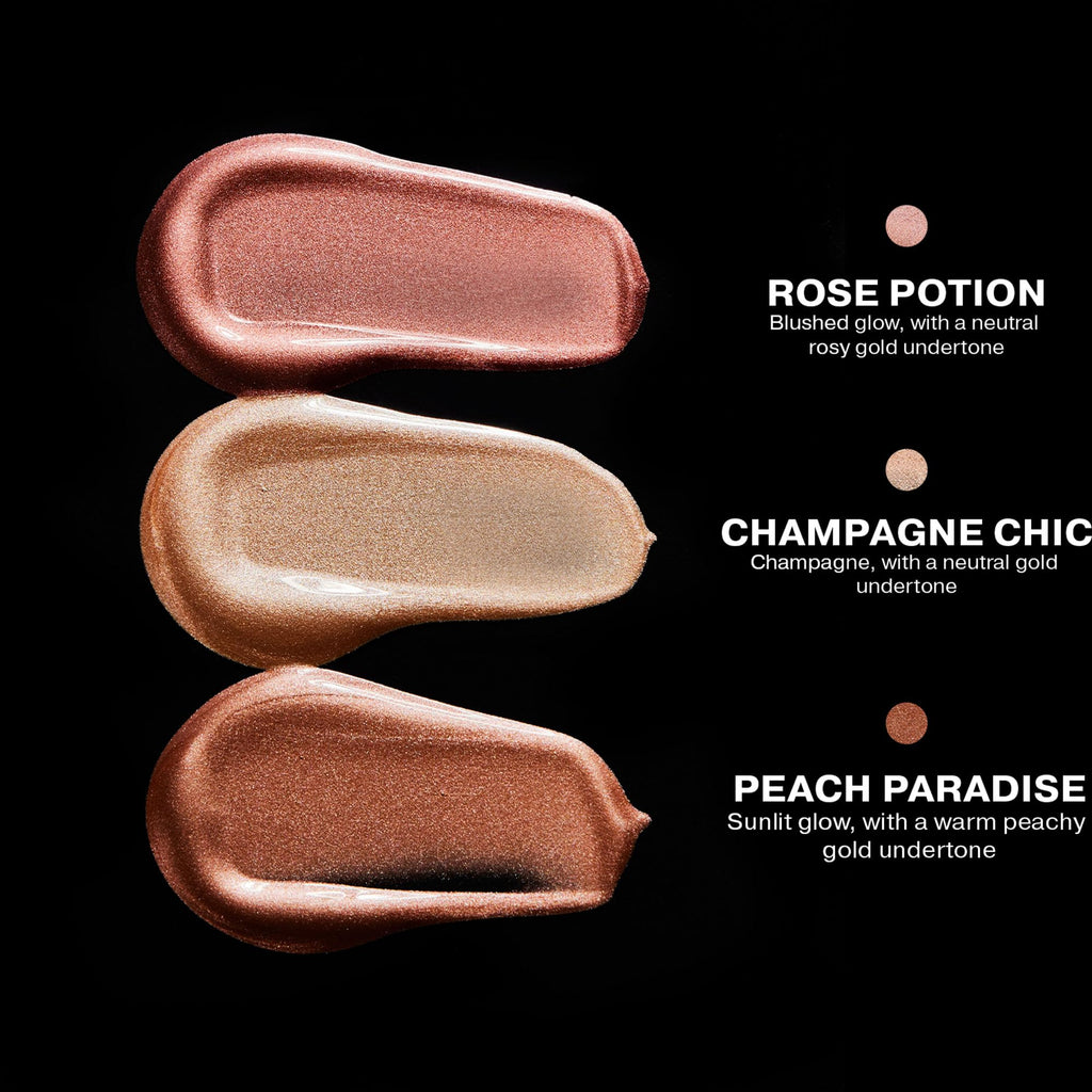 ICONIC LONDON Rollaway Glow | Liquid Highlighter for a Radiant Glow, Cruelty-Free, Vegan Makeup (Champagne Chic) 0.27 Fl oz - TrustMedUSA