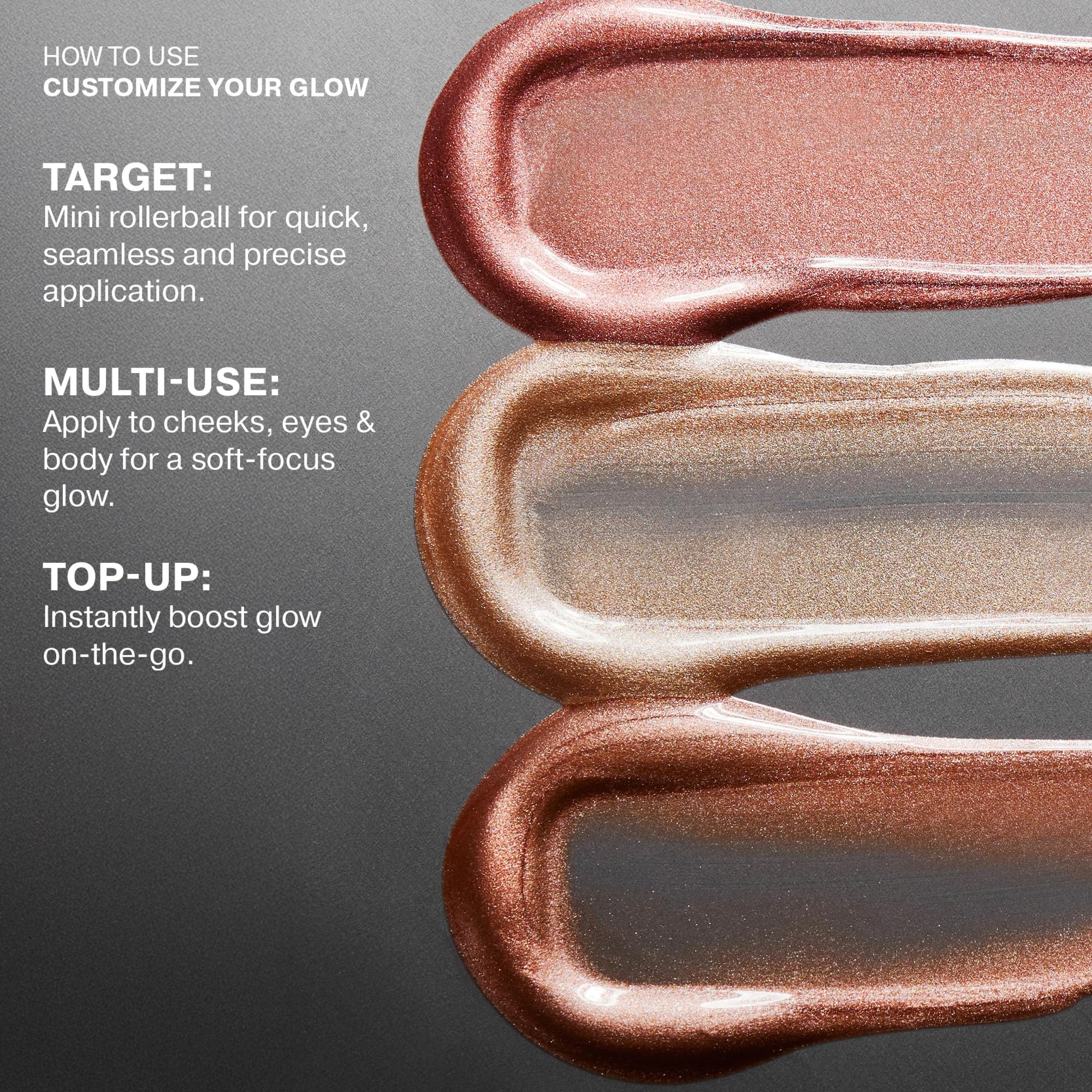 ICONIC LONDON Rollaway Glow | Liquid Highlighter for a Radiant Glow, Cruelty-Free, Vegan Makeup (Champagne Chic) 0.27 Fl oz - TrustMedUSA