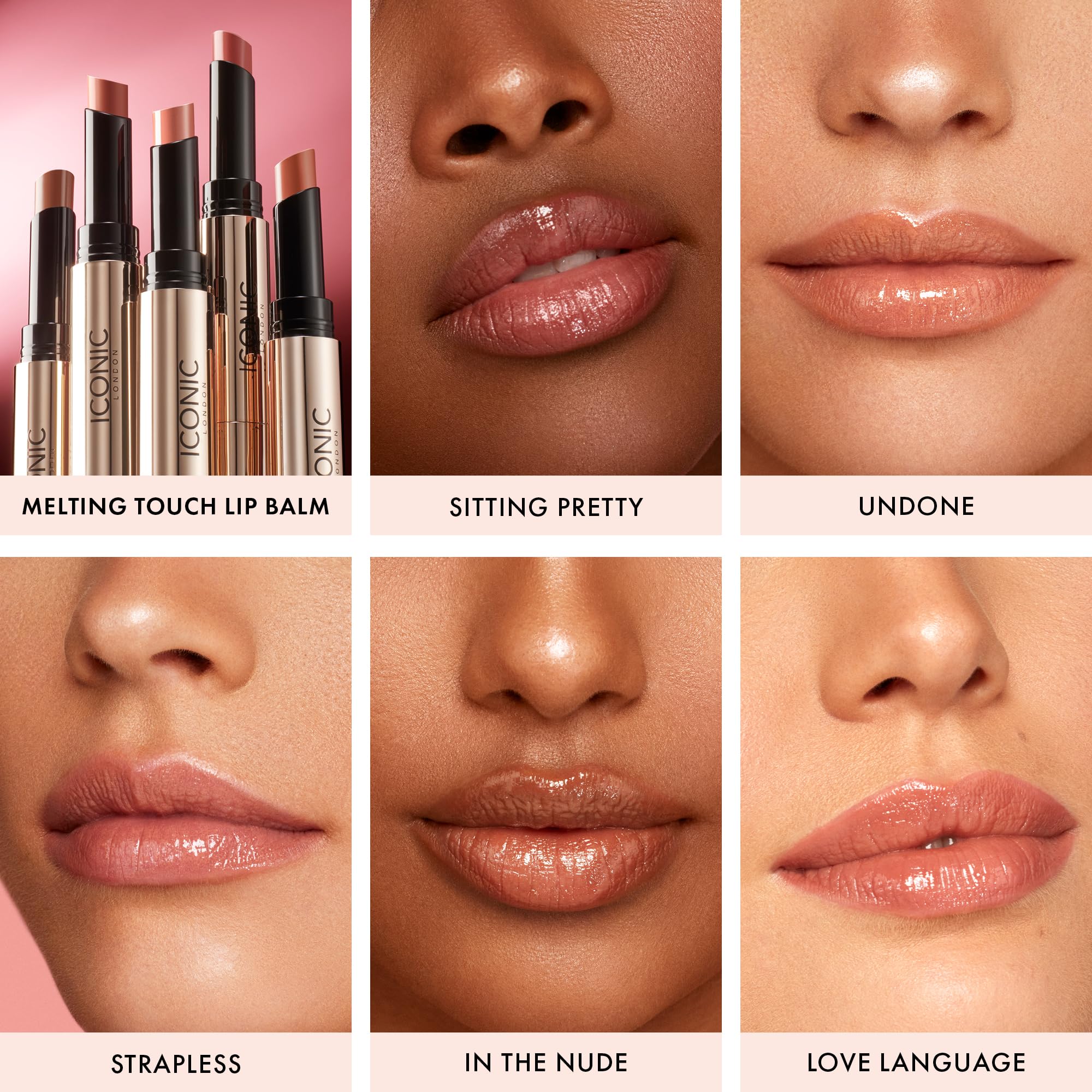 ICONIC LONDON Sealed with a Kiss Gift Set | Includes Melting Touch Lip Balm (Undone) and Fuller Pout Sculpting - Maple Wellness Supplements
