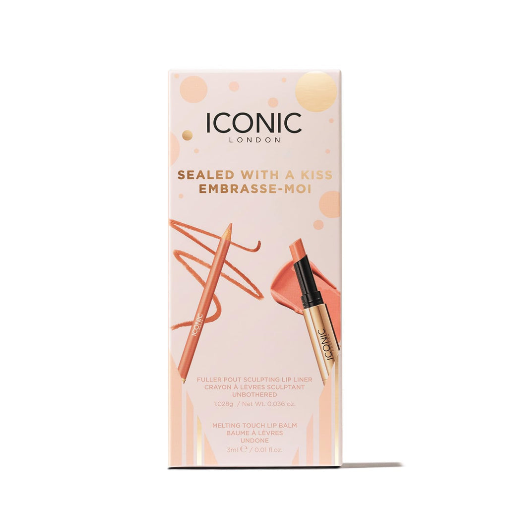 ICONIC LONDON Sealed with a Kiss Gift Set | Includes Melting Touch Lip Balm (Undone) and Fuller Pout Sculpting - Maple Wellness Supplements